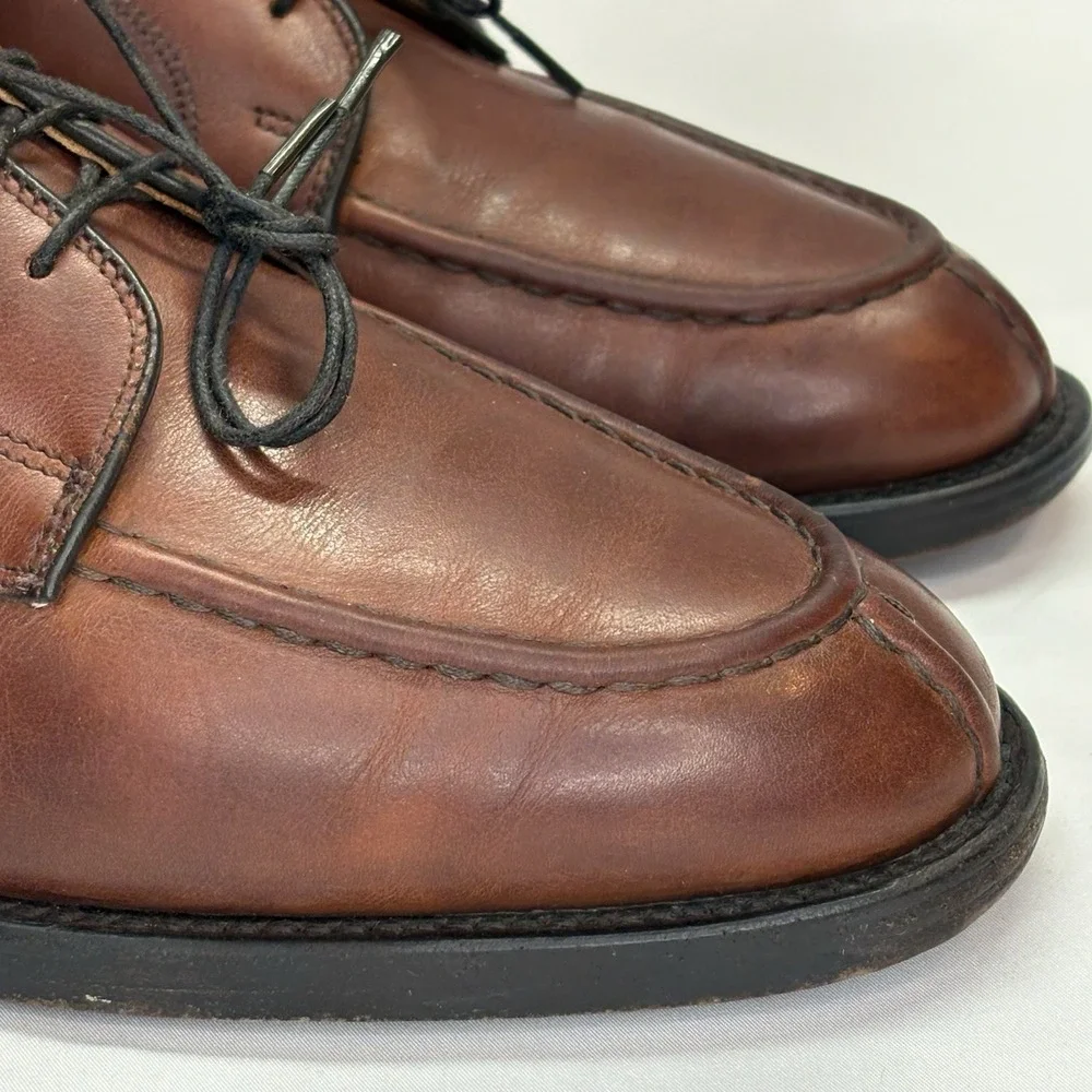 Allen Edmonds Bradley Split Toe Brown‎ Leather Shoes Mens 9.5 D
